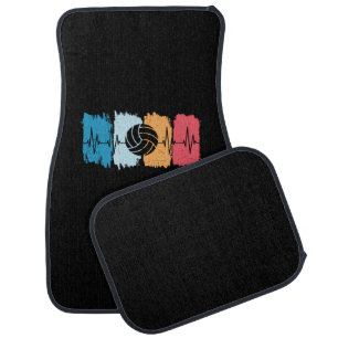Volleyball Player Volleyball Heartbeat Car Floor Mat
