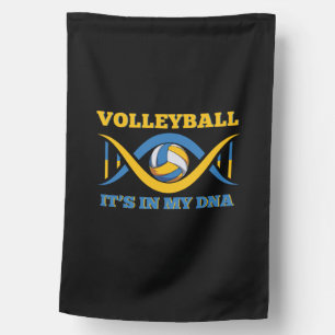 Volleyball Player Volleyball It Is In My Dna House Flag