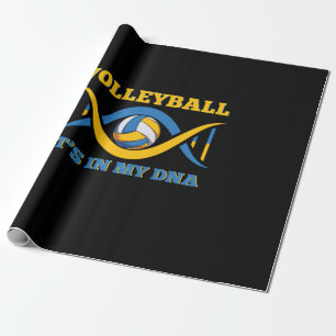 Volleyball Player Volleyball It Is In My Dna Wrapping Paper