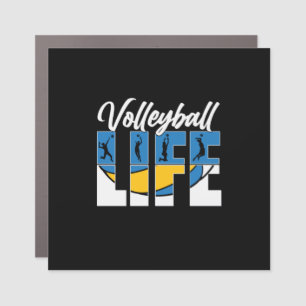 Volleyball Player Volleyball Life Car Magnet