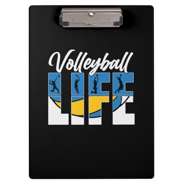 Volleyball Player | Volleyball Life Clipboard (Front)