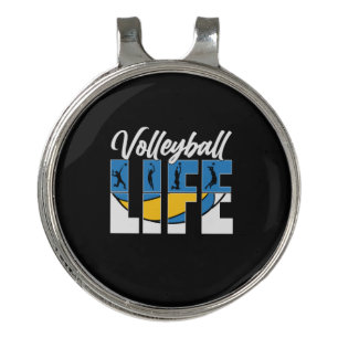 Volleyball Player   Volleyball Life Golf Hat Clip