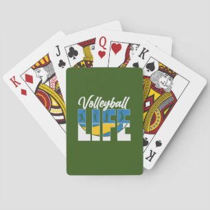 Volleyball Player Volleyball Life Poker Cards