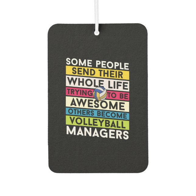 Volleyball Player | Volleyball Managers Air Freshener (Front)
