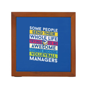 Volleyball Player Volleyball Managers Desk Organizer