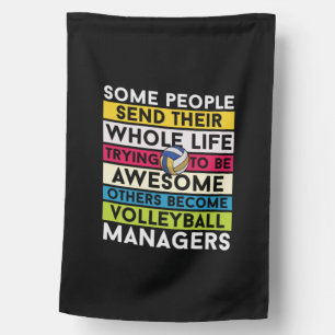 Volleyball Player Volleyball Managers House Flag