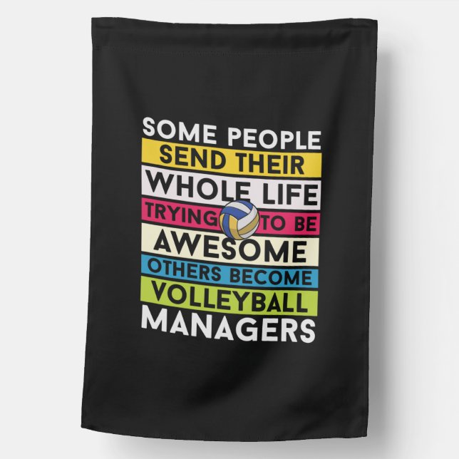 Volleyball Player | Volleyball Managers House Flag (Front)