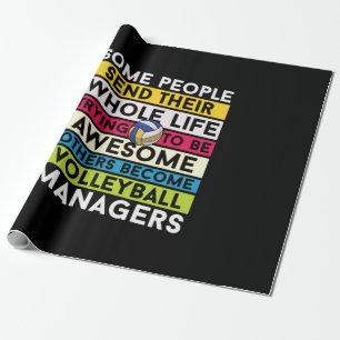 Volleyball Player   Volleyball Managers Wrapping Paper