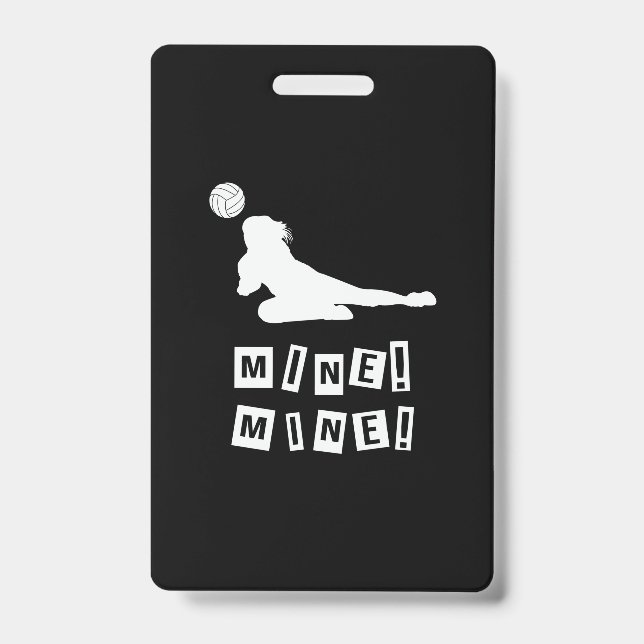 Volleyball Player | Volleyball Mine Badge (Front)