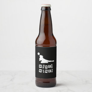Volleyball Player   Volleyball Mine Beer Bottle Label