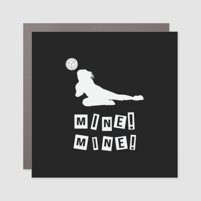 Volleyball Player | Volleyball Mine Car Magnet (Front)