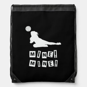 Volleyball Player Volleyball Mine Drawstring Bag