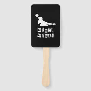 Volleyball Player   Volleyball Mine Hand Fan