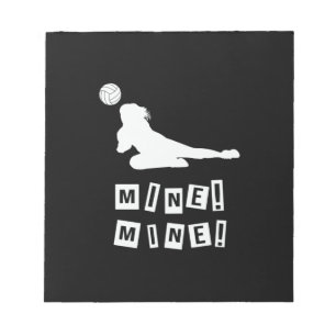 Volleyball Player Volleyball Mine Notepad