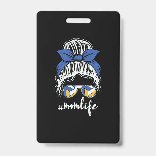 Volleyball Player Volleyball Mom Life Badge