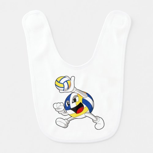 Volleyball player with Volleyball Baby Bib