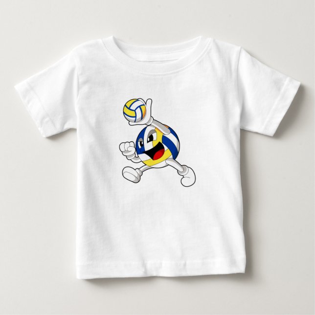 Volleyball player with Volleyball Baby T-Shirt (Front)
