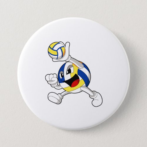 Volleyball player with Volleyball Button