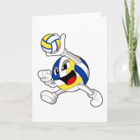 Volleyball player with Volleyball