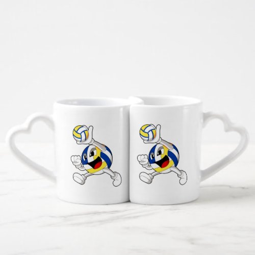 Volleyball player with Volleyball Coffee Mug Set
