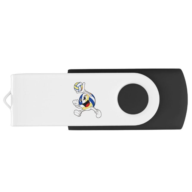 Volleyball player with Volleyball Flash Drive (Back)