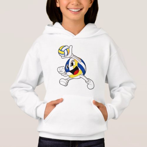 Volleyball player with Volleyball Hoodie