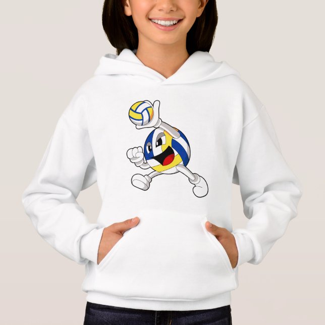 Volleyball player with Volleyball Hoodie (Front)