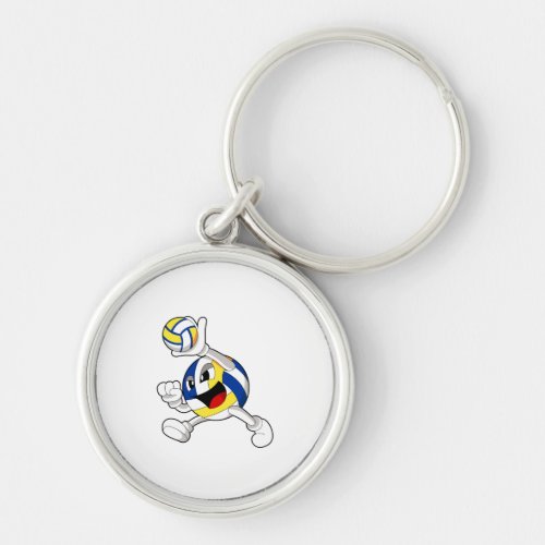 Volleyball player with Volleyball Keychain