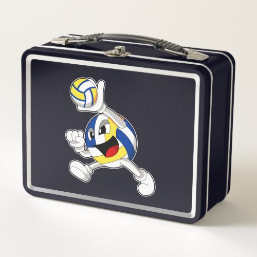 Volleyball player with Volleyball Metal Lunch Box