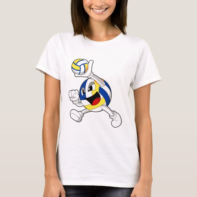 Volleyball player with Volleyball T-Shirt (Front)