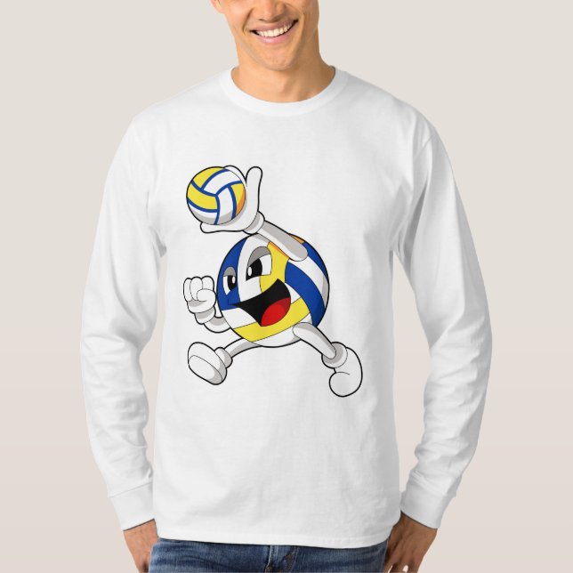Volleyball player with Volleyball T-Shirt (Front)
