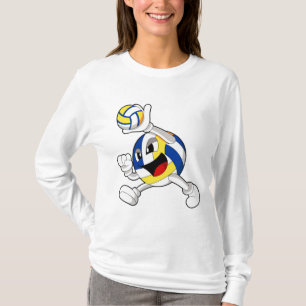Volleyball player with Volleyball T-Shirt