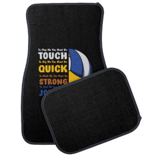 Volleyball Player You Must Be Strong Car Floor Mat