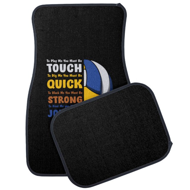 Volleyball Player | You Must Be Strong Car Floor Mat (Set)