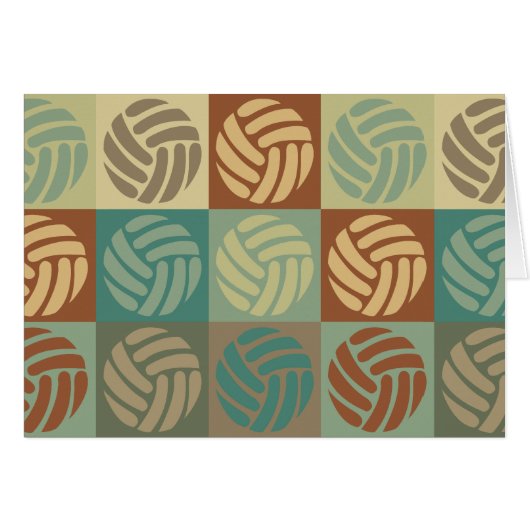 Volleyball Pop Art Cards (Front Horizontal)