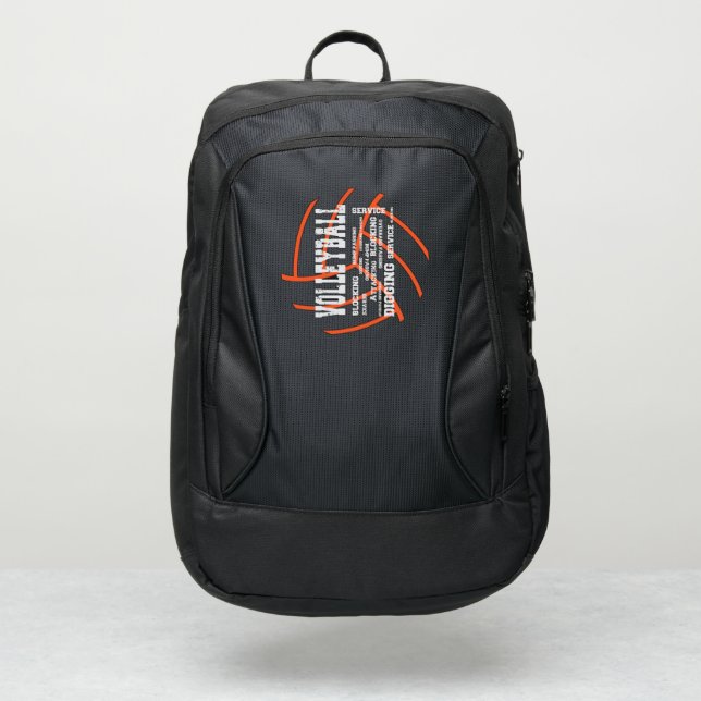 Volleyball Port Authority® Backpack (Front)