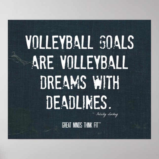 Volleyball Poster 005 - Denim Inspiration (Front)