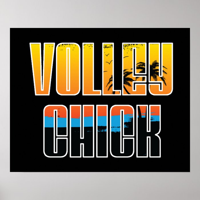 Volleyball poster   VolleyChick Sure