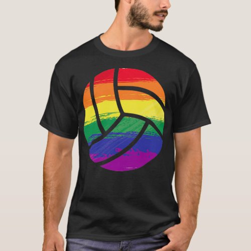 Volleyball Pride flag 2 T_Shirt