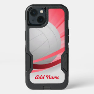 Volleyball Red Customize Personalize iPhone 13 Case