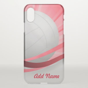 Volleyball Red Customize Personalize iPhone X Case