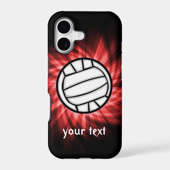 Volleyball; Red Iphone Case (Back)