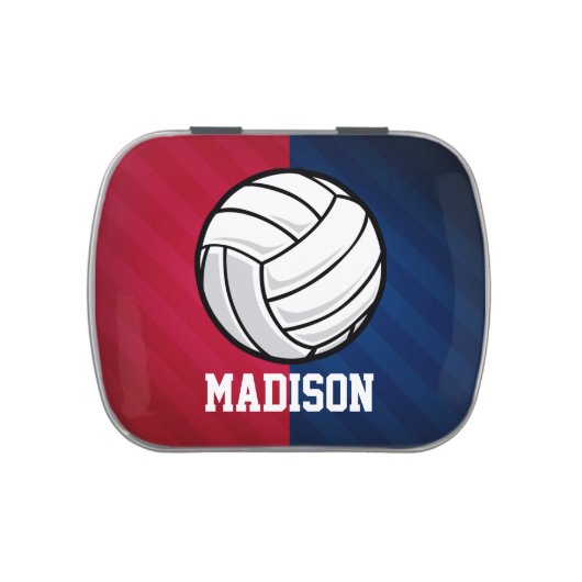 Volleyball; Red, White, and Blue Candy Tin (Top)