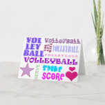 Volleyball Repeating Card at Zazzle