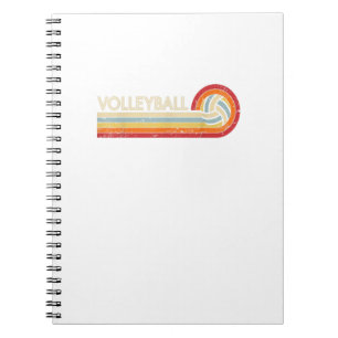 Volleyball Retro Cool Vintage Volleyball Player Notebook