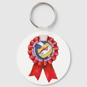 Volleyball Ribbons 2nd Keychain