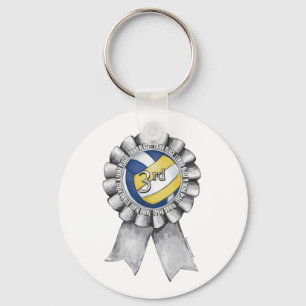 Volleyball Ribbons 3rd Keychain