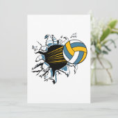 volleyball ripping through blue and gold (Standing Front)