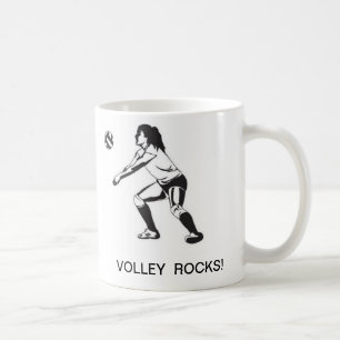 VOLLEYBALL ROCKS! Coffee Mug