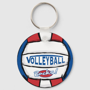 Volleyball Rocks Keychain